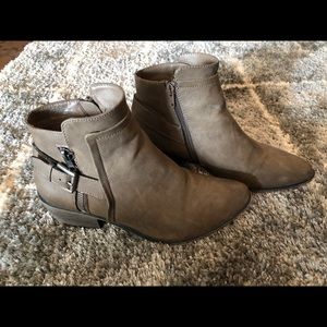 Tan madden girl booties